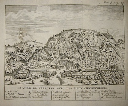 Van der Aa Pieter (1659-1733)  La ville de Frascati avec les lieux circonvoisins 1706 Leida